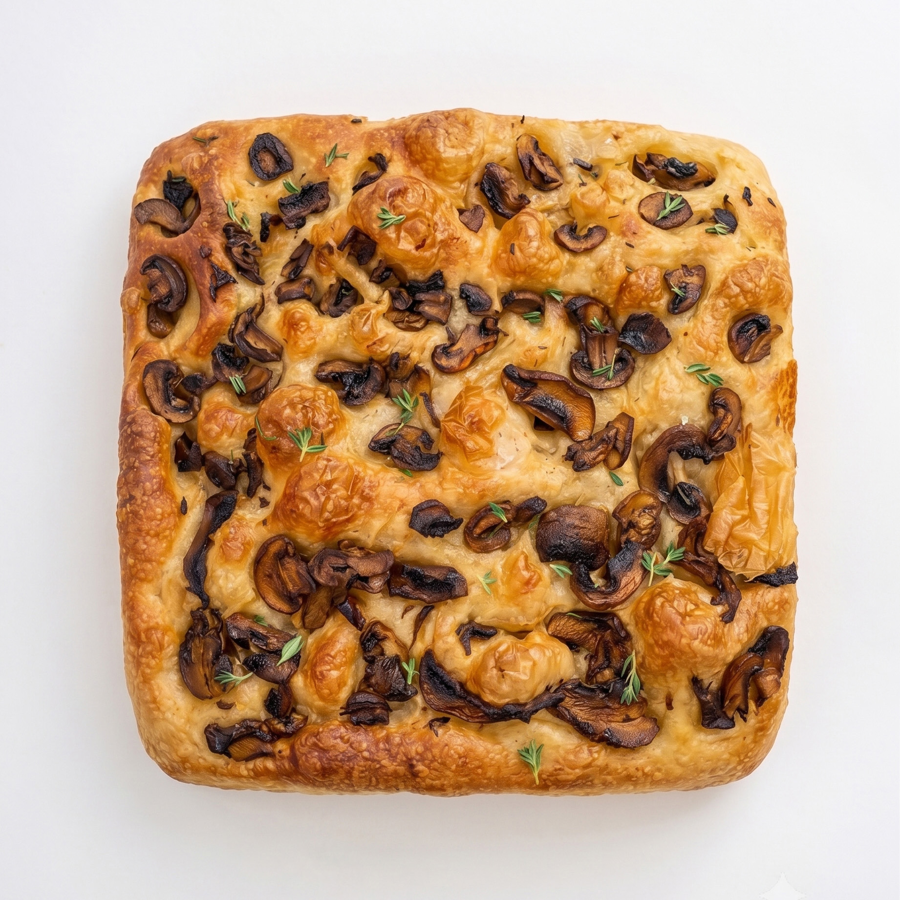 Sourdough Focaccia – Mushroom & Thyme
