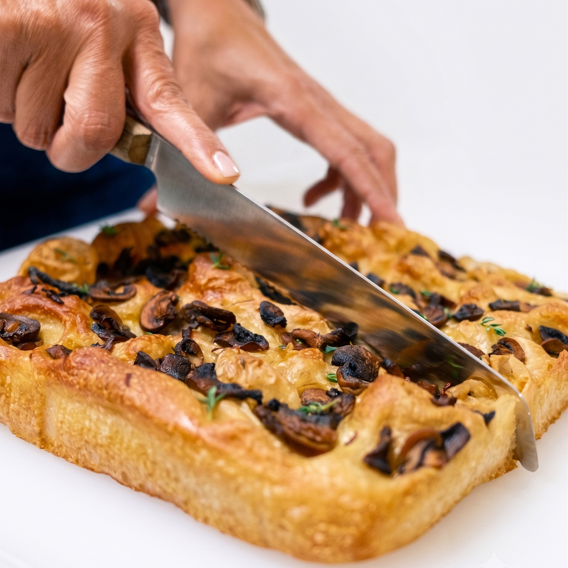 Sourdough Focaccia – Mushroom & Thyme2