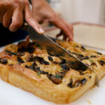 Sourdough focaccia mushroom